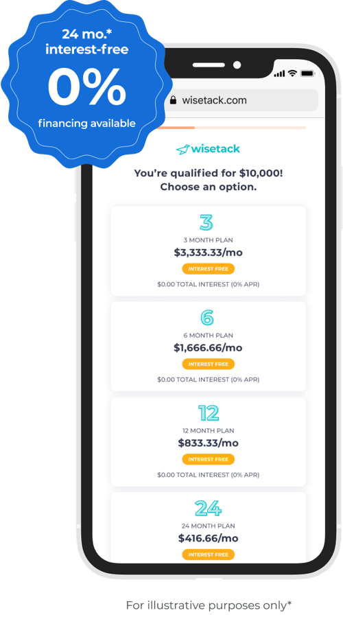 Wisetack-product-offer-screen-0%-24mo