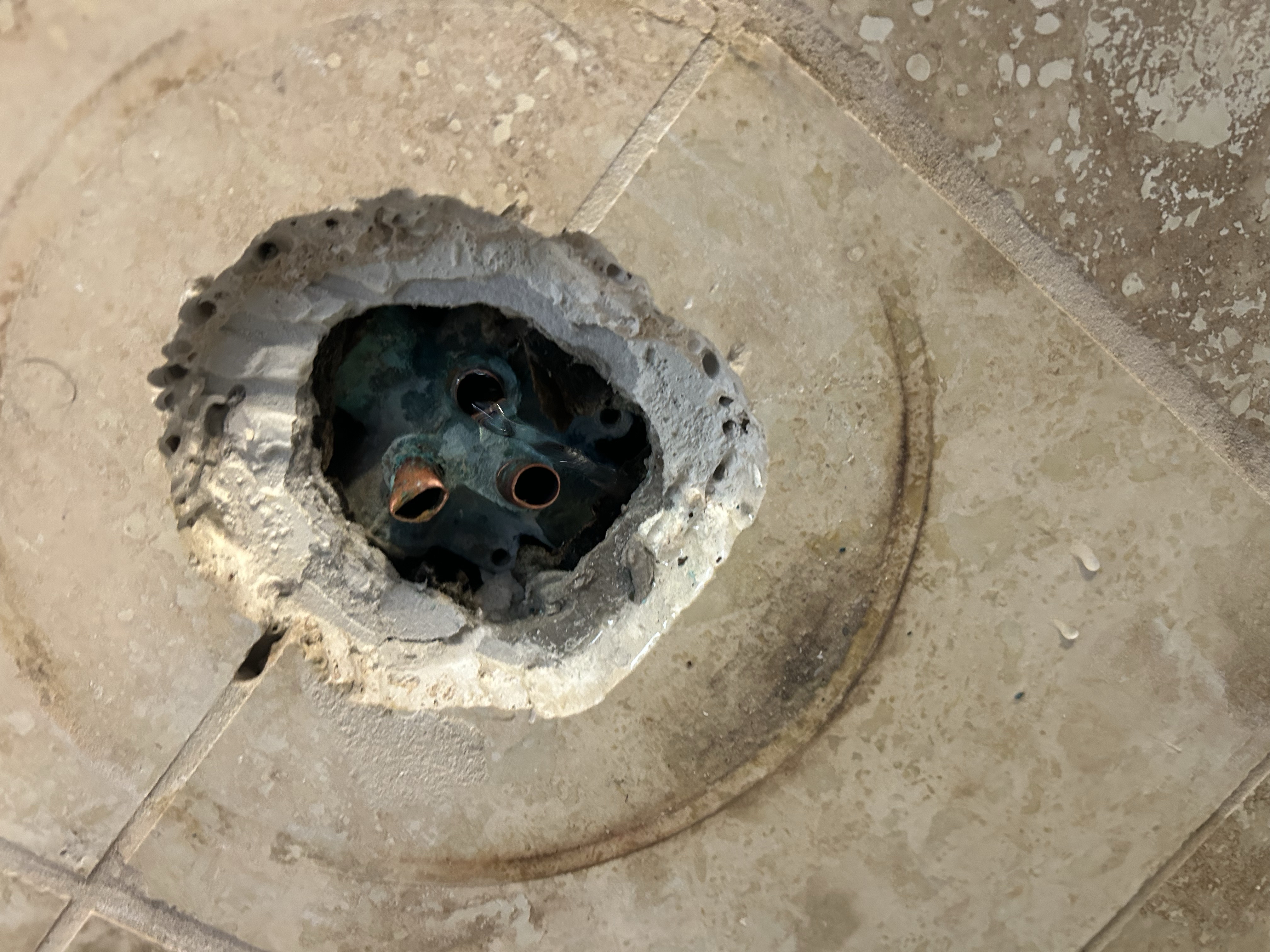 Water pressure regulator, shut off valve, and hose bib installation with main water line repipe in Seaside CA